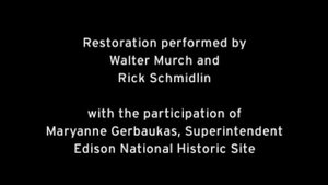 1894 Экспериментальный звуковой фильм Диксона (Dickson Experimental Sound Film) реж. Уильям Диксон