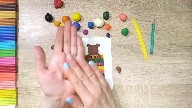 Лепим мишку ? под одеялом из пластилина смотреть онлайн