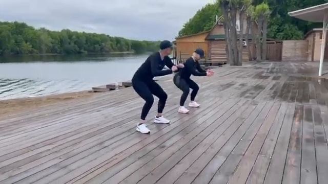Тренировки онлайн дома на даче в отпуске