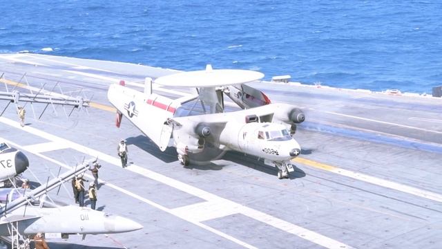 Terrifying! US Navy Ship USS Gerald R. Ford and F-18 VS Houthi Rebels in the Red Sea смотреть онлайн