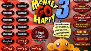 Счастливая Обезьянка 3 прохождение (Monkey GO Happy 3 walkthrough)