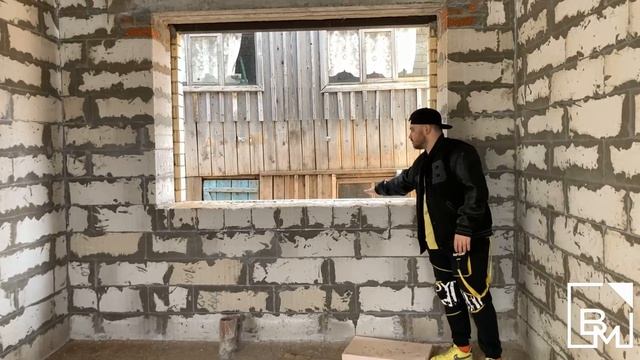 Закончили кладку двухэтажного дома 100 м2 в Ягуле - ВМ-Строй Ижевск - Строительство домов под ключ