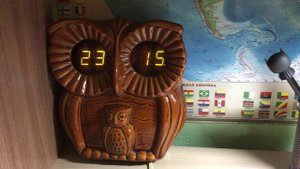 Ламповые Часы СОВА СССР
