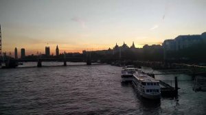 View of London thames from Waterloo bridge