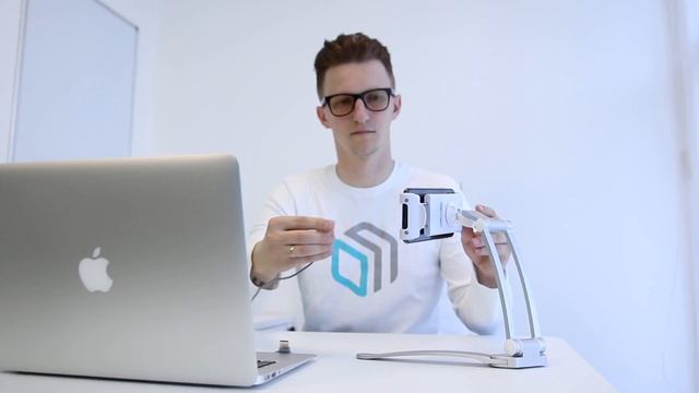 ONKRON держатель для смартфонов и планшетов настольный, серебристый смотреть онлайн