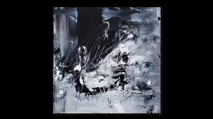 Черно-белое / Простая абстрактная живопись / Удовольствие от красок #32