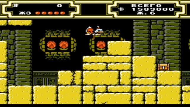 Duck Tales 2, прохождение Dendy, все куски карты, вторая концовка смотреть онлайн