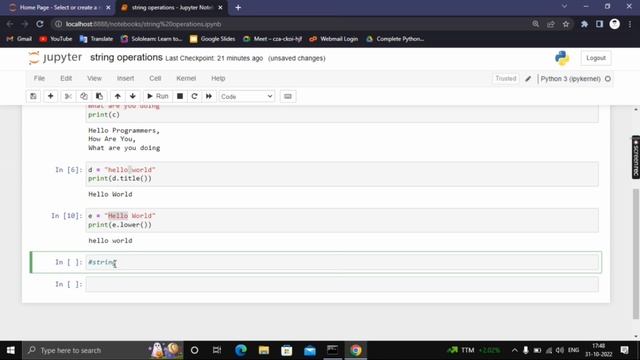 #21 Python Tutorials For Beginners | Python Strings |  How to use strings in Python | GeekySession