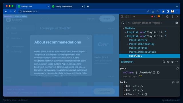 React JS Tailwind CSS Spotify клон #92 Portal смотреть онлайн