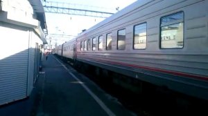 Прибытие 2ТЭ10У-0213 с поездом №373Е Тюмень — Баку, на вокзал Челябинск-Главный