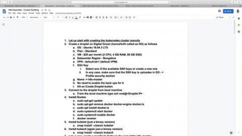 014 Kubernetes Essentials - Starting with Kubeadm steps