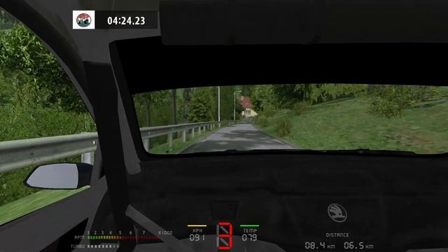 VRC 2023 Monte Carlo - SS3 - T. Perneta Skoda Fabia Rally 2 Evo
