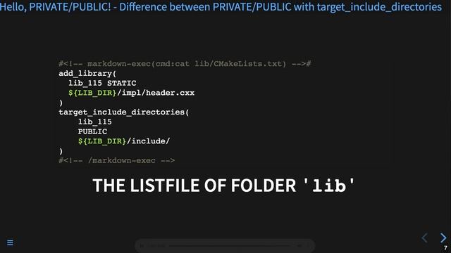 Hello, PRIVATE/PUBLIC! Difference between PRIVATE/PUBLIC with target_include_directories "basic_115 смотреть онлайн