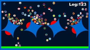 220 times eliminations & 221 countries marble race in Algodoo | Marble Factory