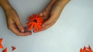 Модульное оригами.3D цветок/Modular origami flower