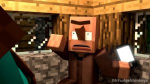Fat Herobrine Girl Scout - Minecraft Animation