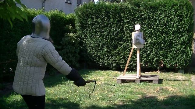 Weapons test - the Castlevania style Morning Star chain whip and Battle Cross смотреть онлайн