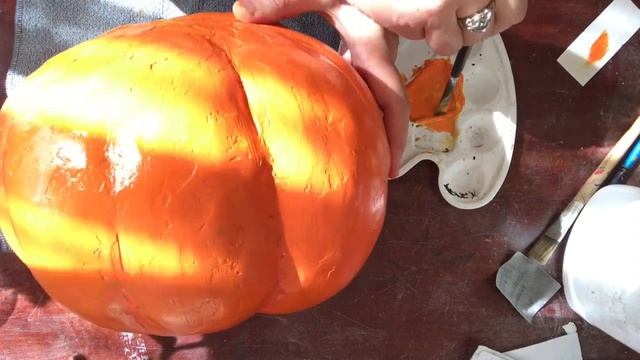 175. Тыква на Хеллоуин своими руками. Покраска. Часть 2. смотреть онлайн