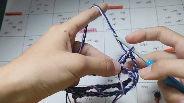 *туториал на сетчатые митенки(крючком)*