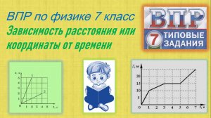 ВПР по физике 7 класс Зависимость расстояния или координаты от времени