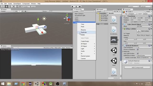 Unity Android Accelerometer Input Tutorial + Example Game For Beginners смотреть онлайн