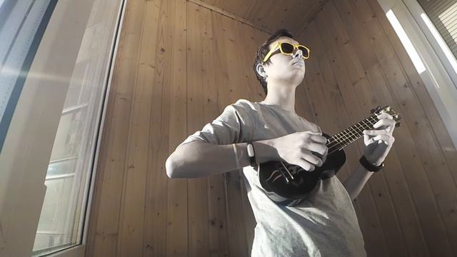 I'm blue (Eiffel 65) Ukulele cover | Cover In Glasses смотреть онлайн