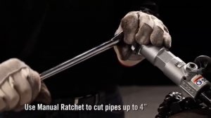 Труборез для резки чугунины RIDGID 238-Р. Как отрезать чугунную трубу и быстро. Резка чугунины.