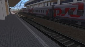 Жизнь станции Адлер. Движение поездов в Trainz 2019. ЖД вокзал Адлер