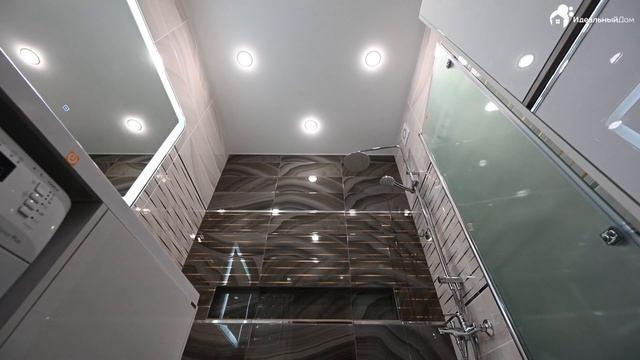 Ремонт раздельного санузла. Столешница в стандартной планировке ванны. Идеальный Дом. смотреть онлайн