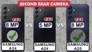 SAMSUNG GALAXY A34 vs A24 vs A25 - Comparison - Features