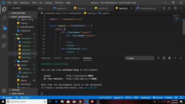 Building a Markdown Blog With React: Part 3 - Adding a Blog Home Page With Post Index смотреть онлайн