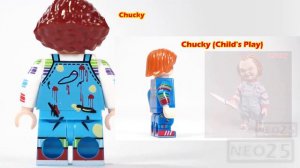 LEGO Halloween Movie | Horror Film | Chucky | A Nightmare on Elm Street Unofficial Lego Minifigures