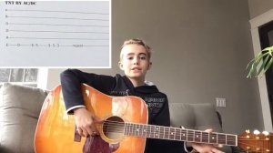 HudyRock - TNT AC/DC - Beginner Easy Guitar Lesson - One String