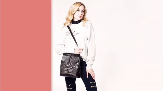 Стильная сумка с крокодиловым принтом смотреть онлайн