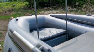 Обзор лодки РИБ алюминиевый "VOYAGE" 390 + тент крыша!!!