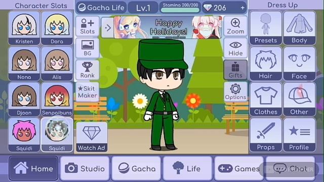 Как делать красные щёки || gacha life