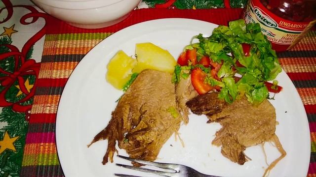 Отварной говяжий язык, рецепт приготовления