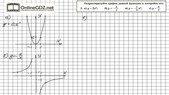 Задание № 1 Итоговое повторение - Алгебра 8 класс (Мордкович) смотреть онлайн