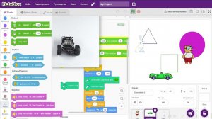 38. Программируем рисование спрайта с движением робота Кварки