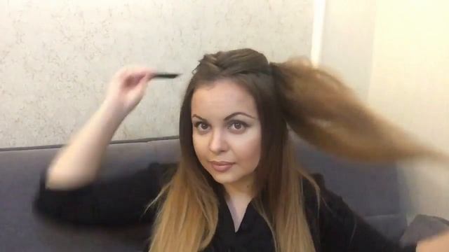 Быстрая прическа,лёгкая,удобная и очень модная. Сам себе парикмахер