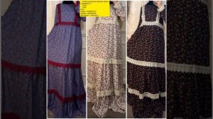 Длинные платья из штапель.