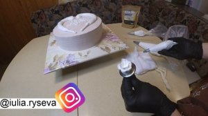Торт на " Льняную свадьбу " | Торт на годовщину свадьбы | Торт БЗК | Кремовый торт на годовщину |