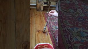 Скручивание двух нитей веретеном(старинный способ)