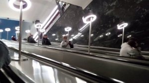 Выход из метро БКЛ Электрозаводская в город.Город Москва.Время 20:56.