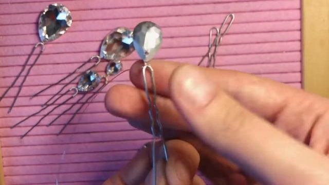 Как собрать популярные шпильки , за 2 минуты #украшениядляволос #мастеркласс #шпильки