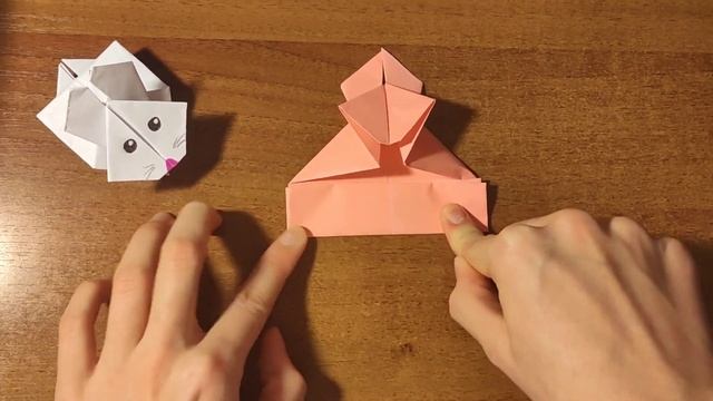 ОРИГАМИ ПРЫГАЮЩИЙ ЗАЯЦ ? поделки из бумаги средней сложности ? ORIGAMI JUMPING HARE ?? смотреть онлайн