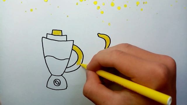Drawing and coloring a blender and fruit | Рисование И раскрашивание блендера и фруктов смотреть онлайн