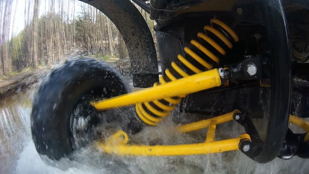 Самодельный багги БЕРКУТ. Работа подвески. смотреть онлайн