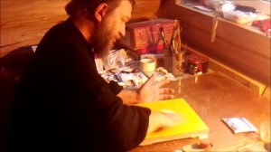 Подготовка под золочение сусальным золотом на мордан в растирку