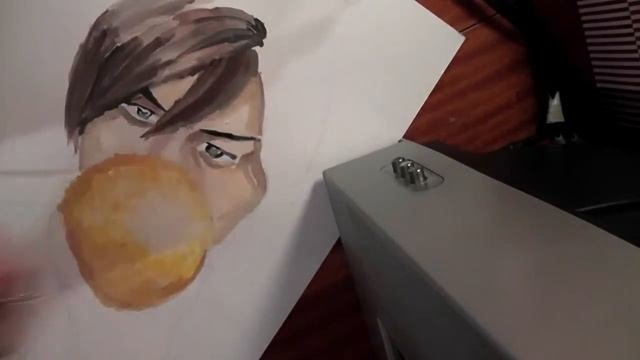 Портрет акрилом по фото. Speedpaint portrait men by acrylic paints. смотреть онлайн